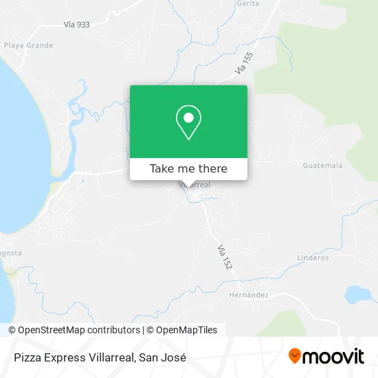 Pizza Express Villarreal map