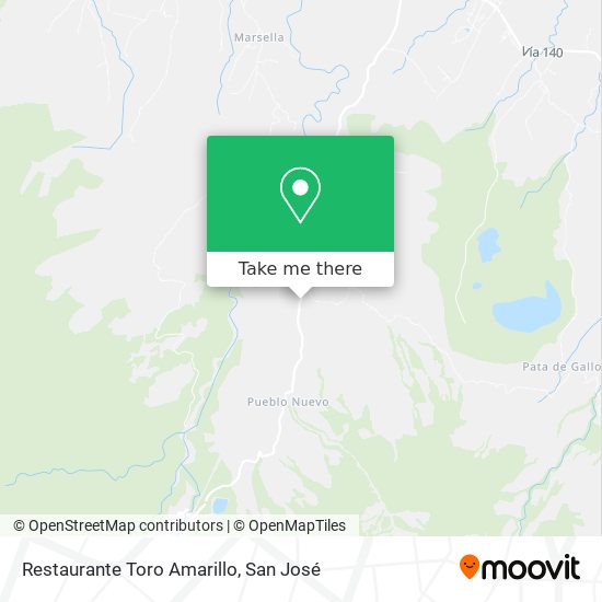 Mapa de Restaurante Toro Amarillo