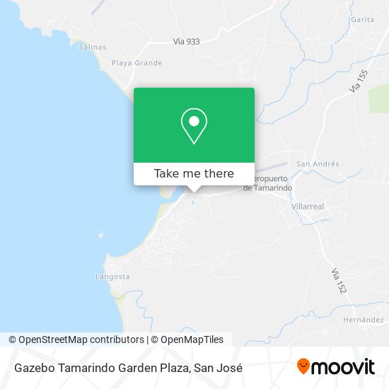 Gazebo Tamarindo Garden Plaza map