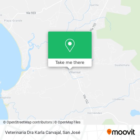Veterinaria Dra Karla Carvajal map