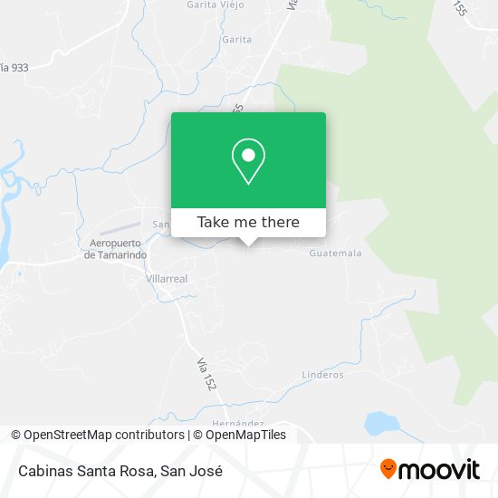 Cabinas Santa Rosa map