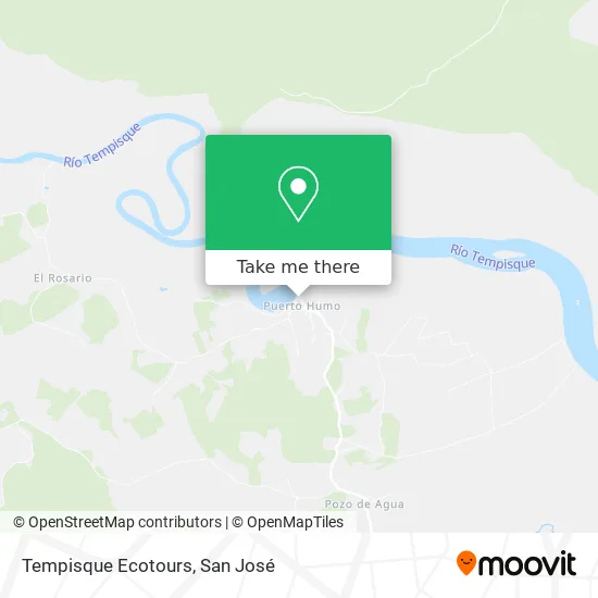 Tempisque Ecotours map