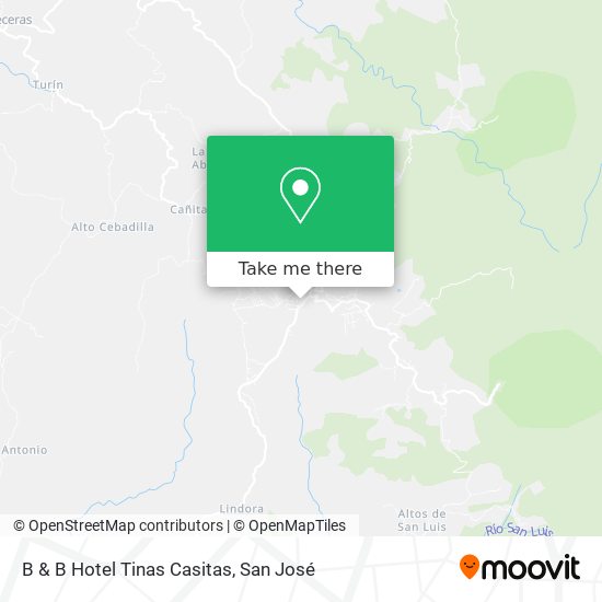 B & B Hotel Tinas Casitas map
