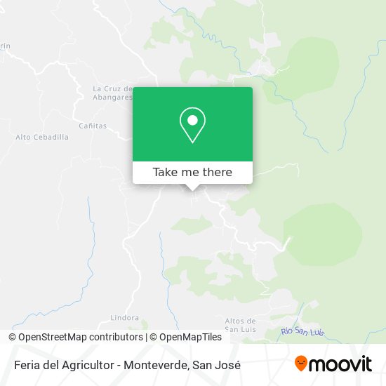 Feria del Agricultor - Monteverde map