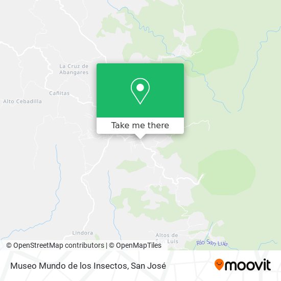 Mapa de Museo Mundo de los Insectos