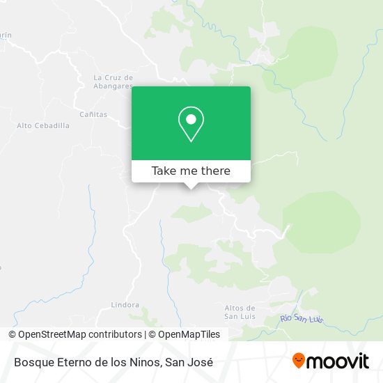 Bosque Eterno de los Ninos map
