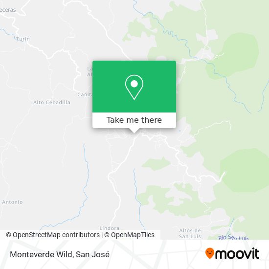 Monteverde Wild map