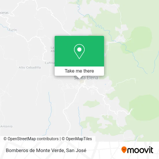 Bomberos de Monte Verde map