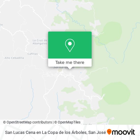 San Lucas Cena en La Copa de los Árboles map