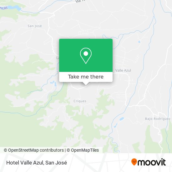 Mapa de Hotel Valle Azul