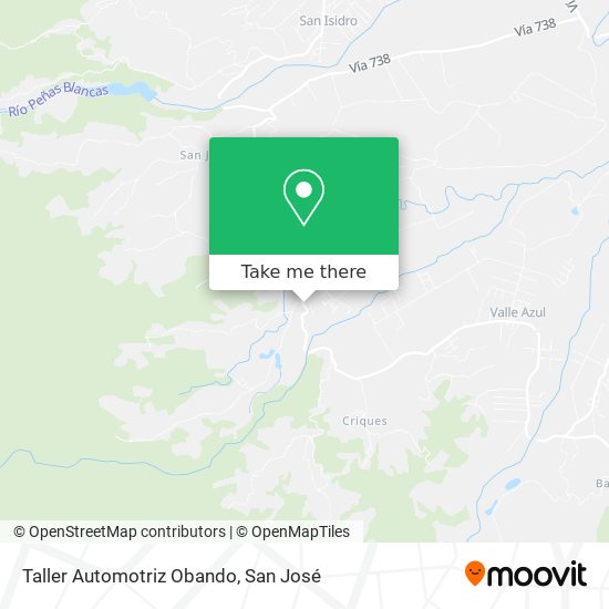 Taller Automotriz Obando map