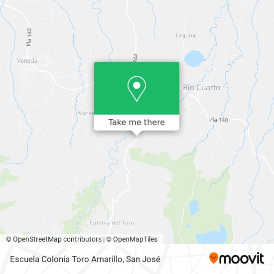 Escuela Colonia Toro Amarillo map