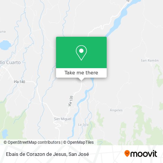 Mapa de Ebais de Corazon de Jesus