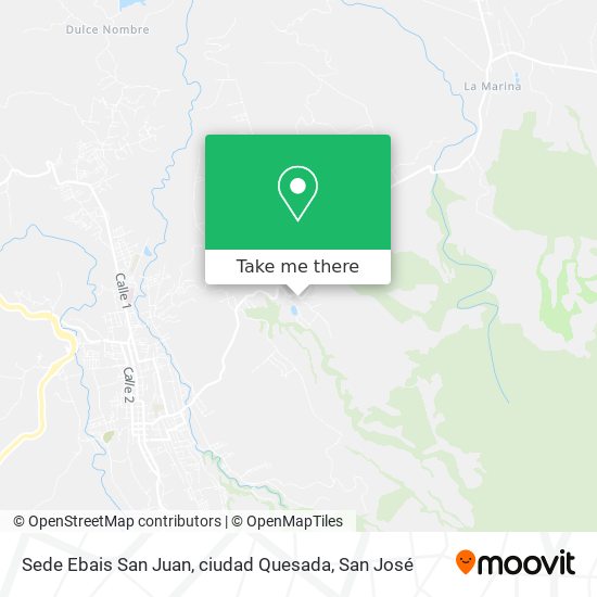 Mapa de Sede Ebais San Juan, ciudad Quesada
