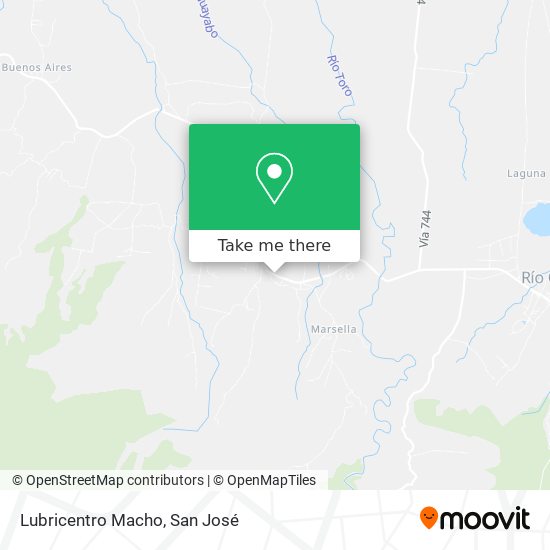 Mapa de Lubricentro Macho