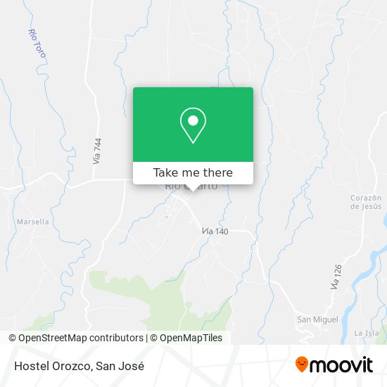 Mapa de Hostel Orozco