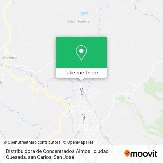 Distribuidora de Concentrados Almosi, ciudad Quesada, san Carlos map