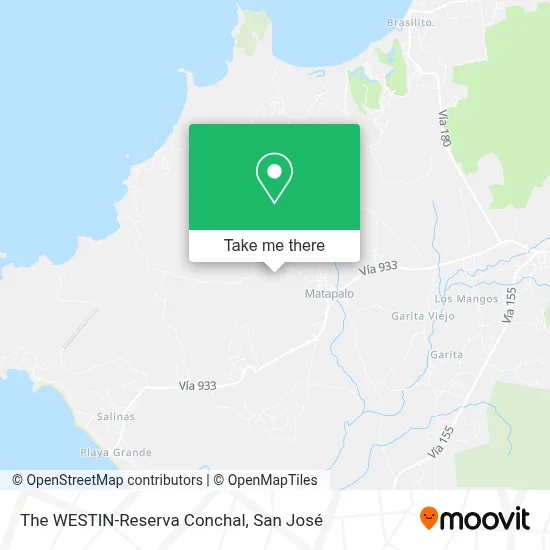 The WESTIN-Reserva Conchal map