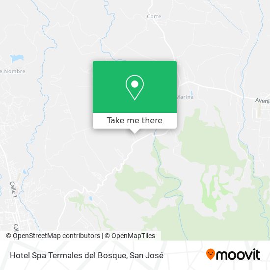 Hotel Spa Termales del Bosque map