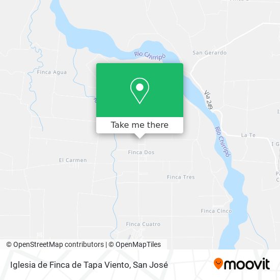 Iglesia de Finca de Tapa Viento map