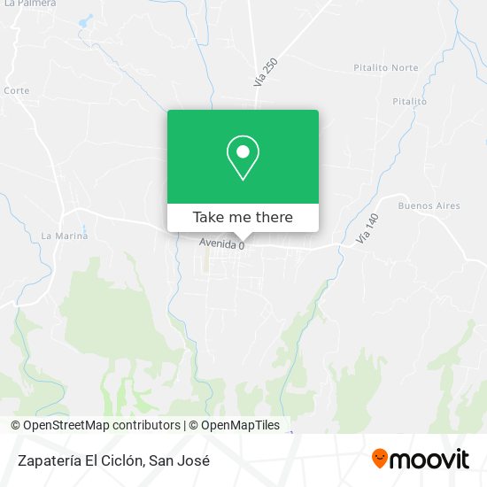 Zapatería El Ciclón map