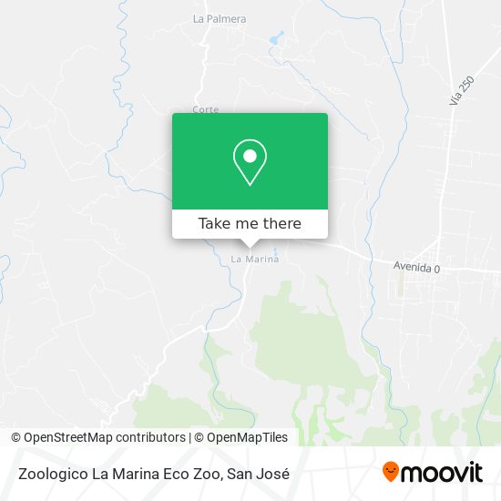 Zoologico La Marina Eco Zoo map