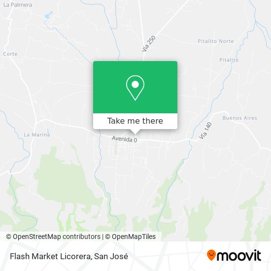 Flash Market Licorera map