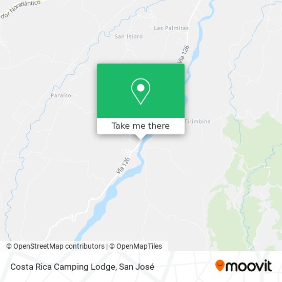Mapa de Costa Rica Camping Lodge