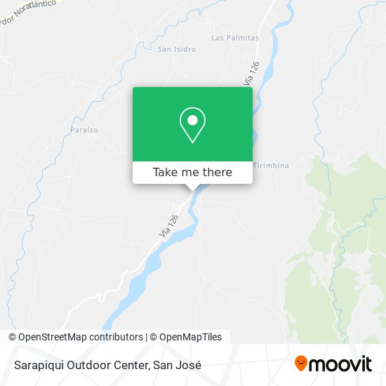 Sarapiqui Outdoor Center map