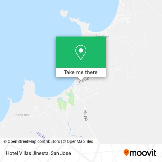 Mapa de Hotel Villas Jinesta
