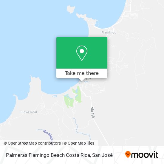 Palmeras Flamingo Beach Costa Rica map