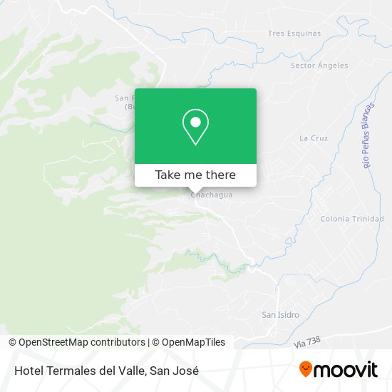 Hotel Termales del Valle map