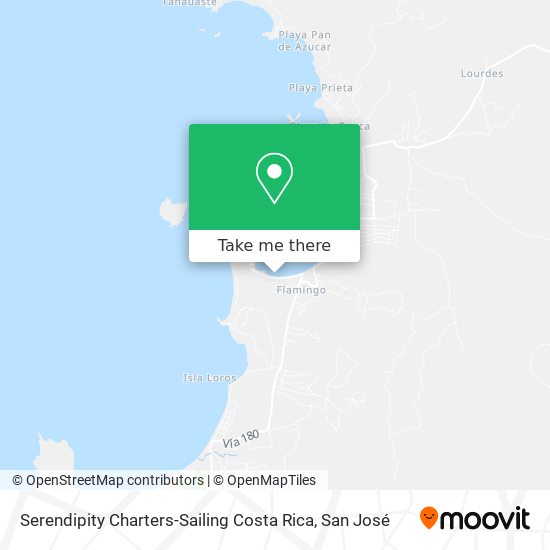 Serendipity Charters-Sailing Costa Rica map