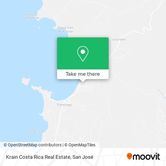 Mapa de Krain Costa Rica Real Estate