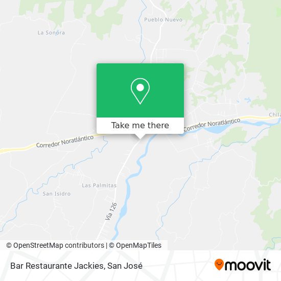 Mapa de Bar Restaurante Jackies