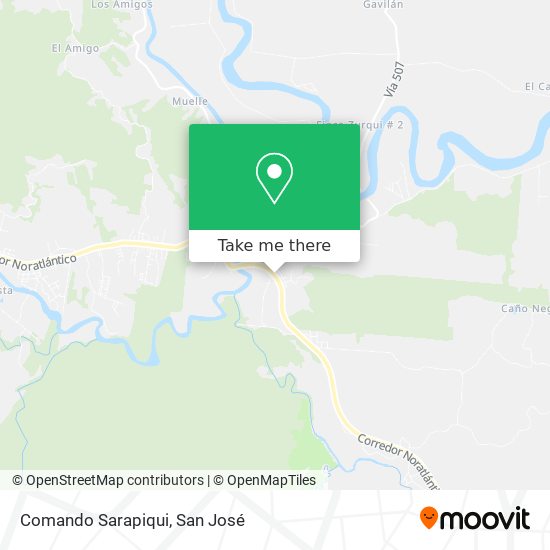 Mapa de Comando Sarapiqui