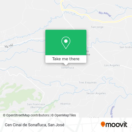 Cen Cinai de Sonafluca map