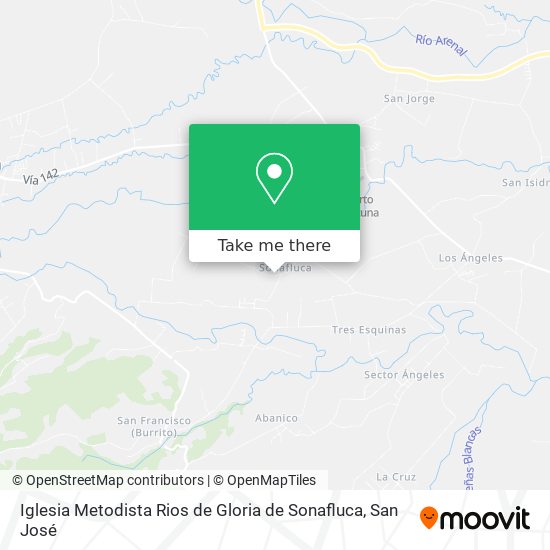Iglesia Metodista Rios de Gloria de Sonafluca map
