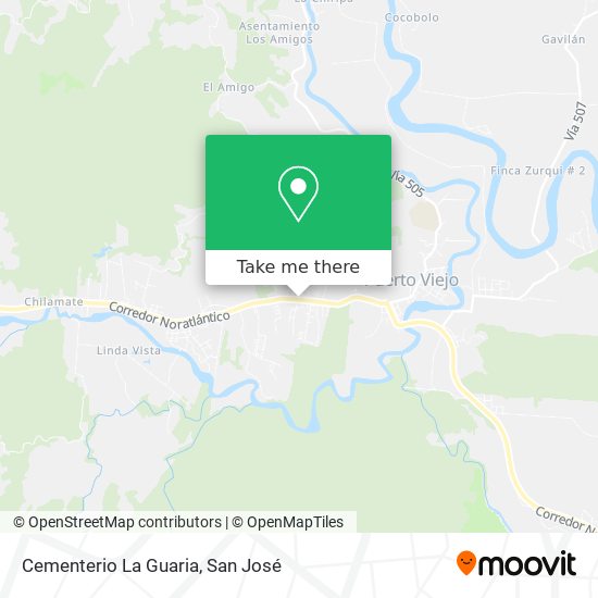 Mapa de Cementerio La Guaria
