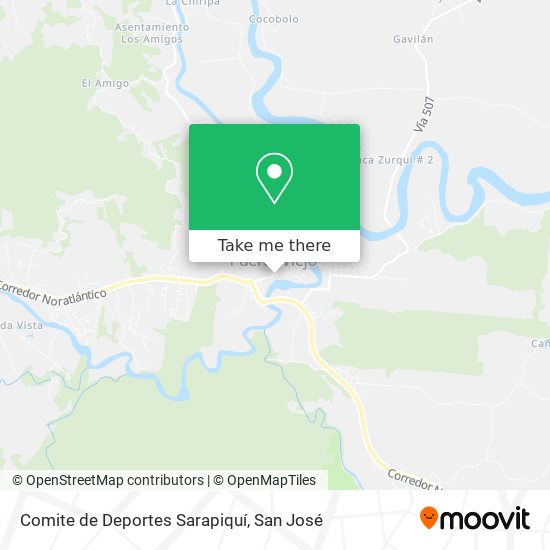 Comite de Deportes Sarapiquí map