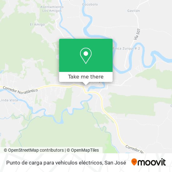 Punto de carga para vehículos eléctricos map