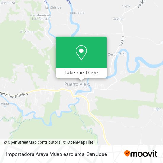 Mapa de Importadora Araya Mueblesrolarca