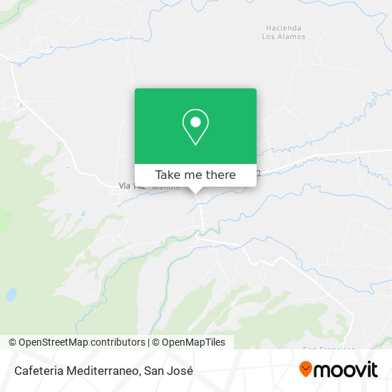 Mapa de Cafeteria Mediterraneo
