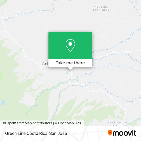 Green Line Costa Rica map