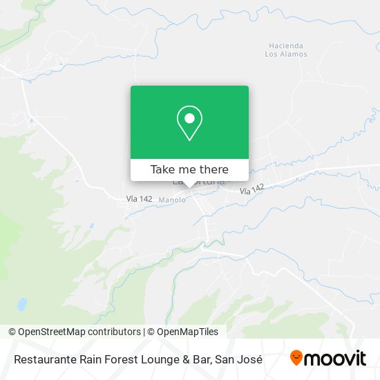Mapa de Restaurante Rain Forest Lounge & Bar