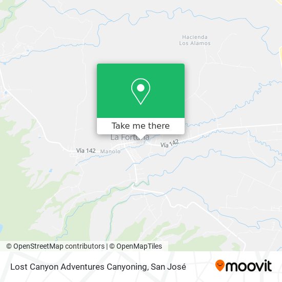 Lost Canyon Adventures Canyoning map