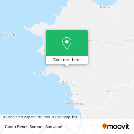 Gusto Beach Samara map