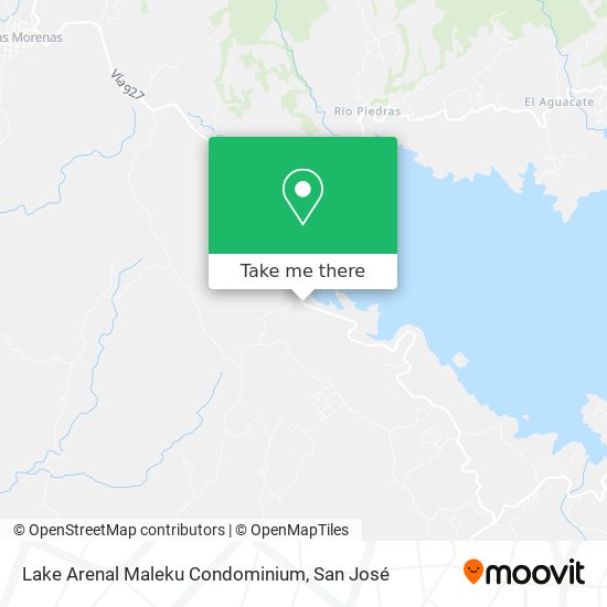 Lake Arenal Maleku Condominium map