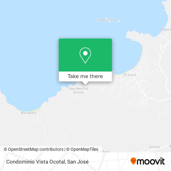Condominio Vista Ocotal map