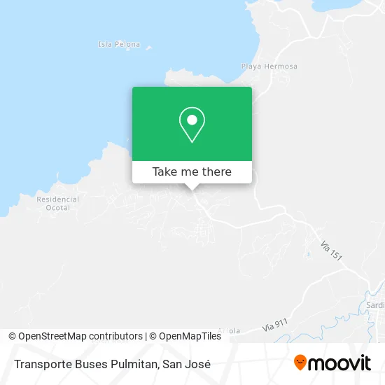 Transporte Buses Pulmitan map
